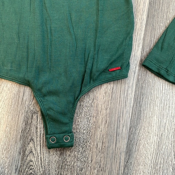 n:Philanthropy long sleeved bodysuit emerald green NWT size XS - Picture 3 of 4